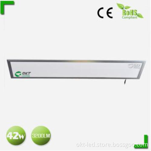 CE approved high efficacy 3200lm 42w 1200*300mm led panel light